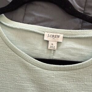 J. Crew Mint Green Textured Blouse